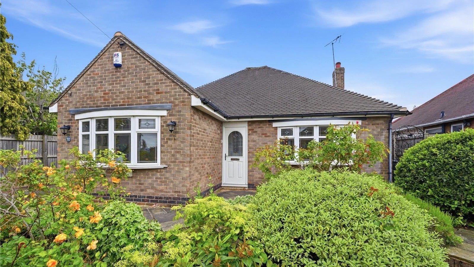 UK bungalow tiled roof