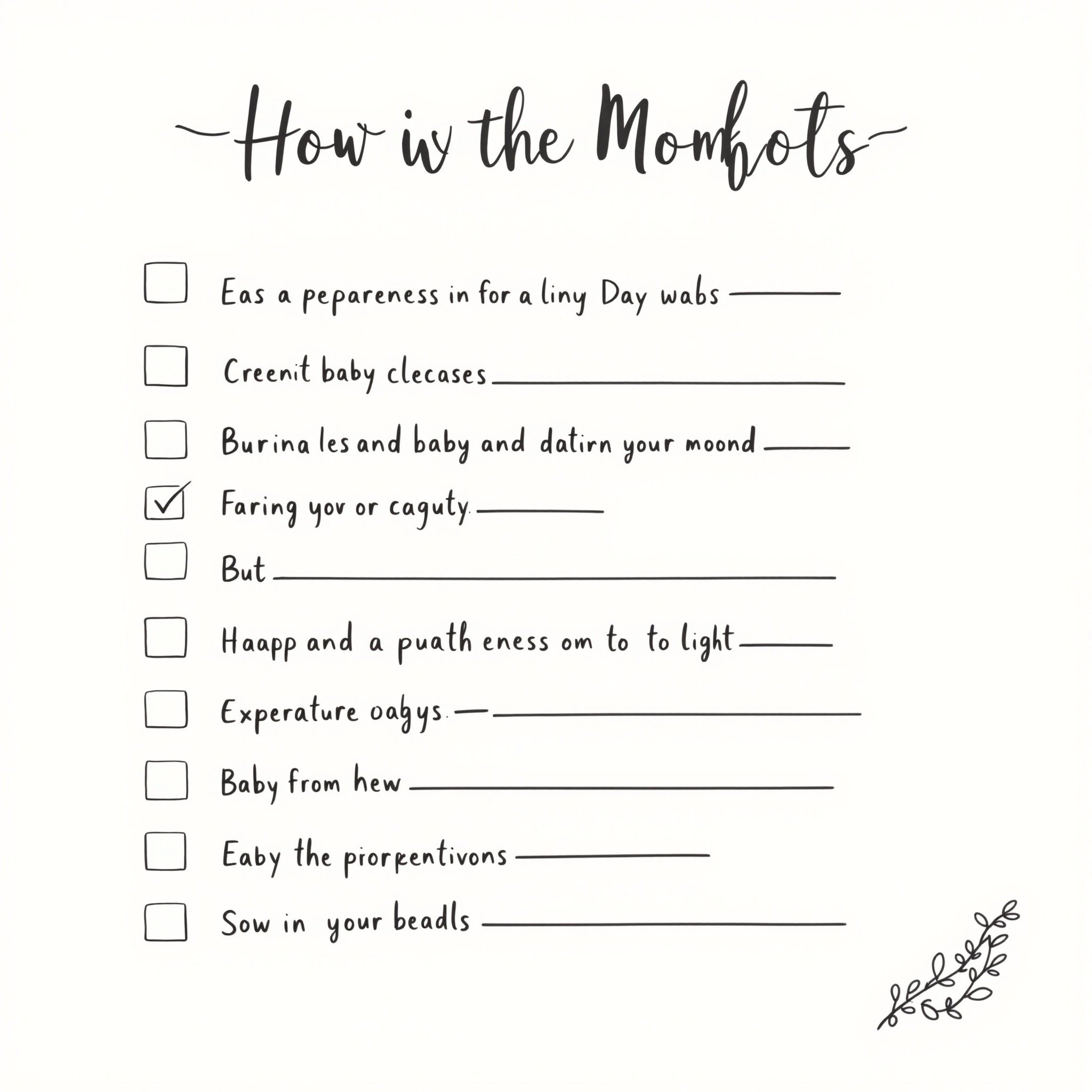 Checklist anti-sobrecarga