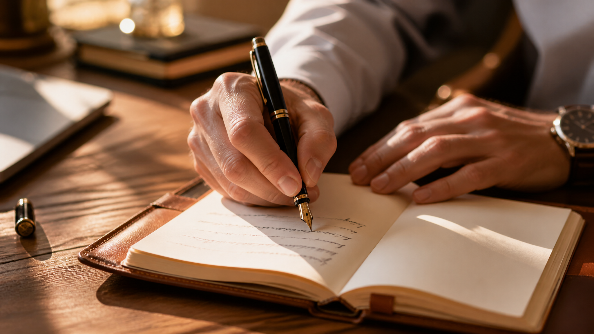 Escribiendo en cuaderno