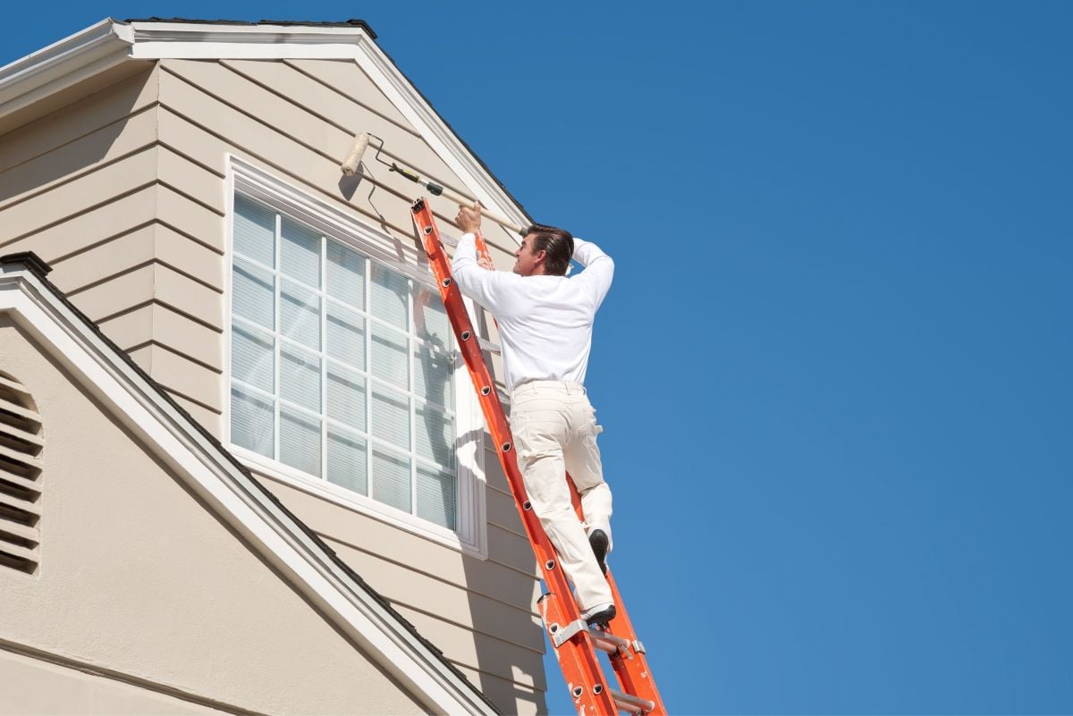 House exterior painting work