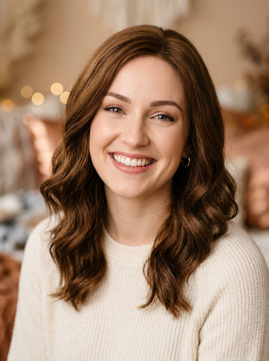 Soft Wavy Bob medical wig on a client