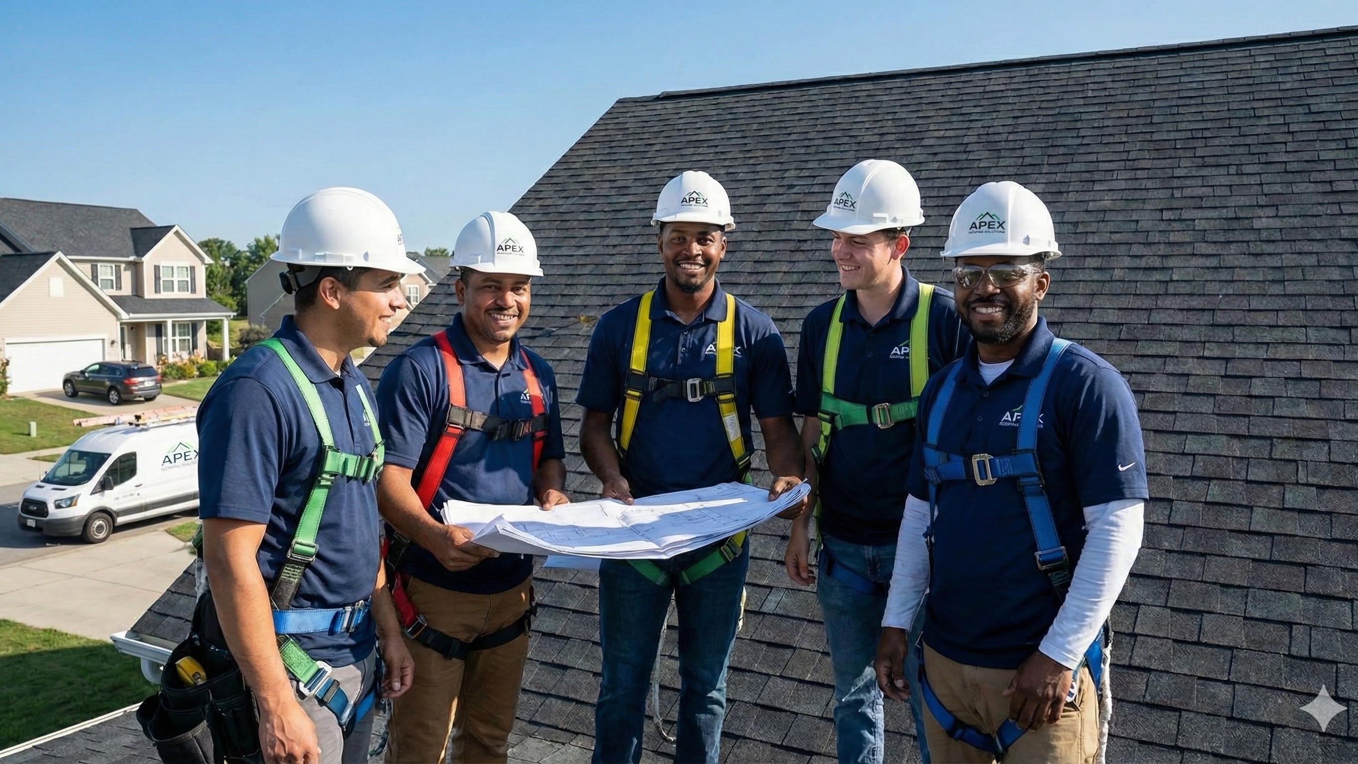 M&N Roofing team at work
