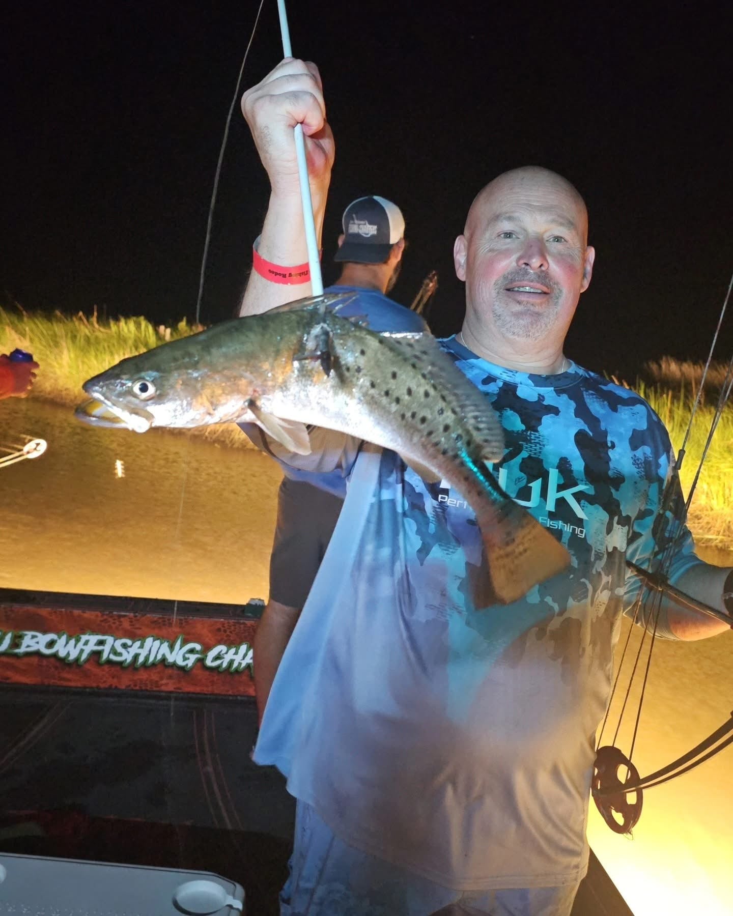 Group of friends with their alligator catches