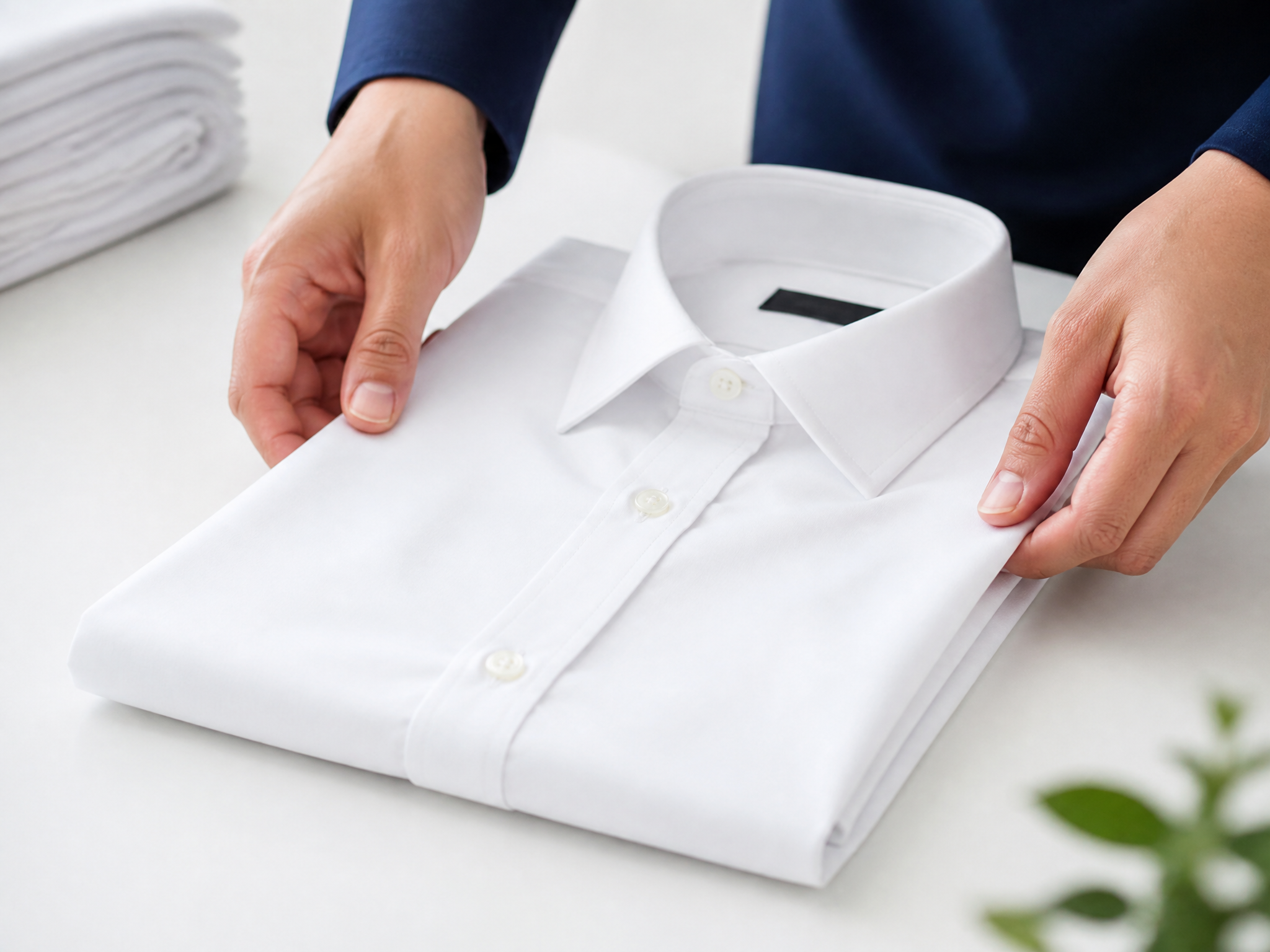 Professional laundry folding