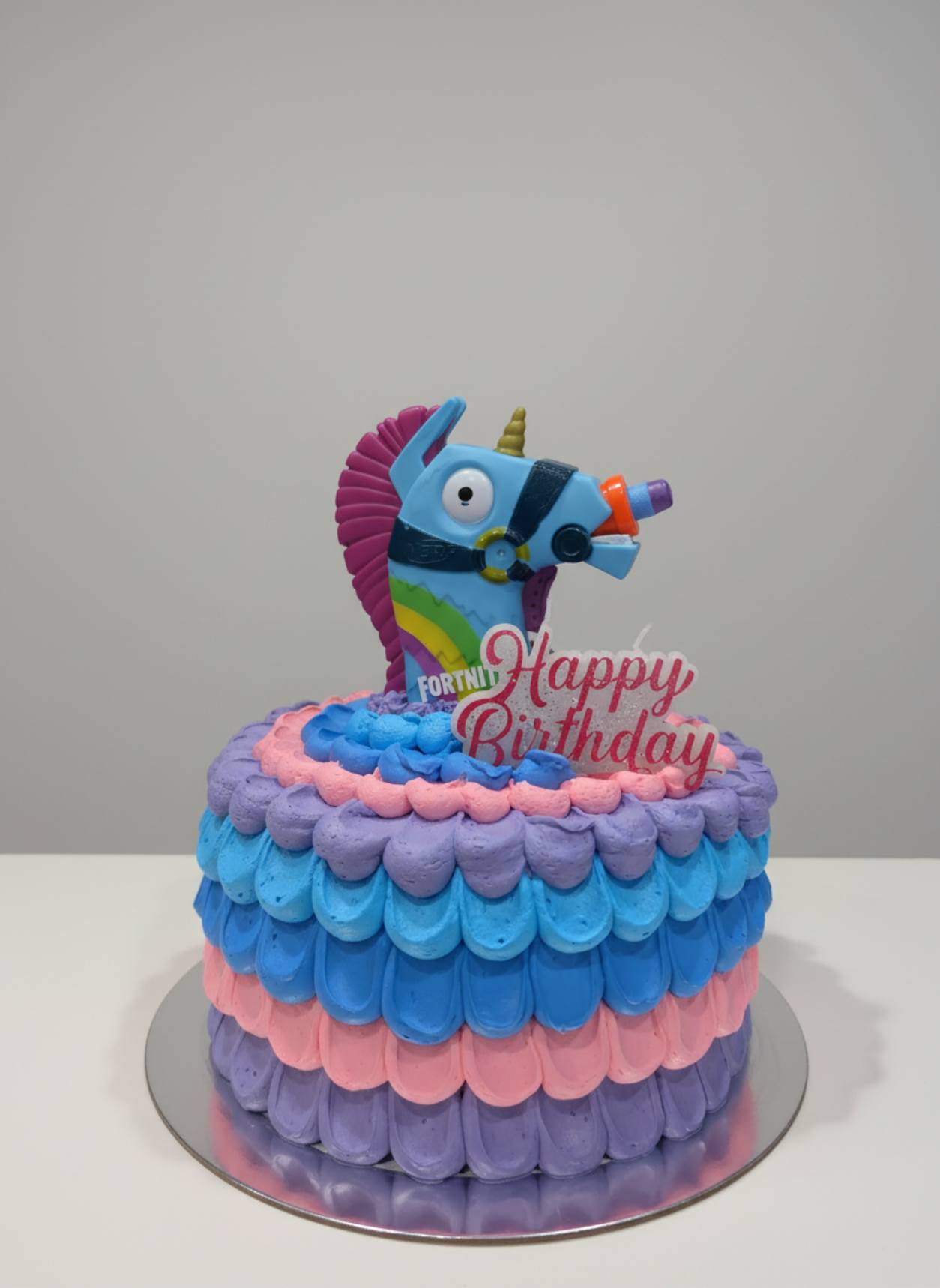 Fortnite Llama Unicorn Cake