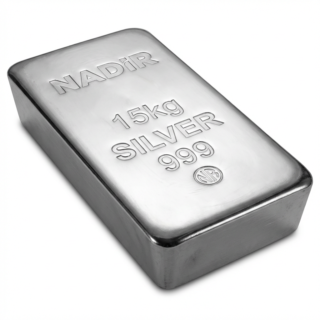 Nadir Refinery 15 Kilogram Silver Bar