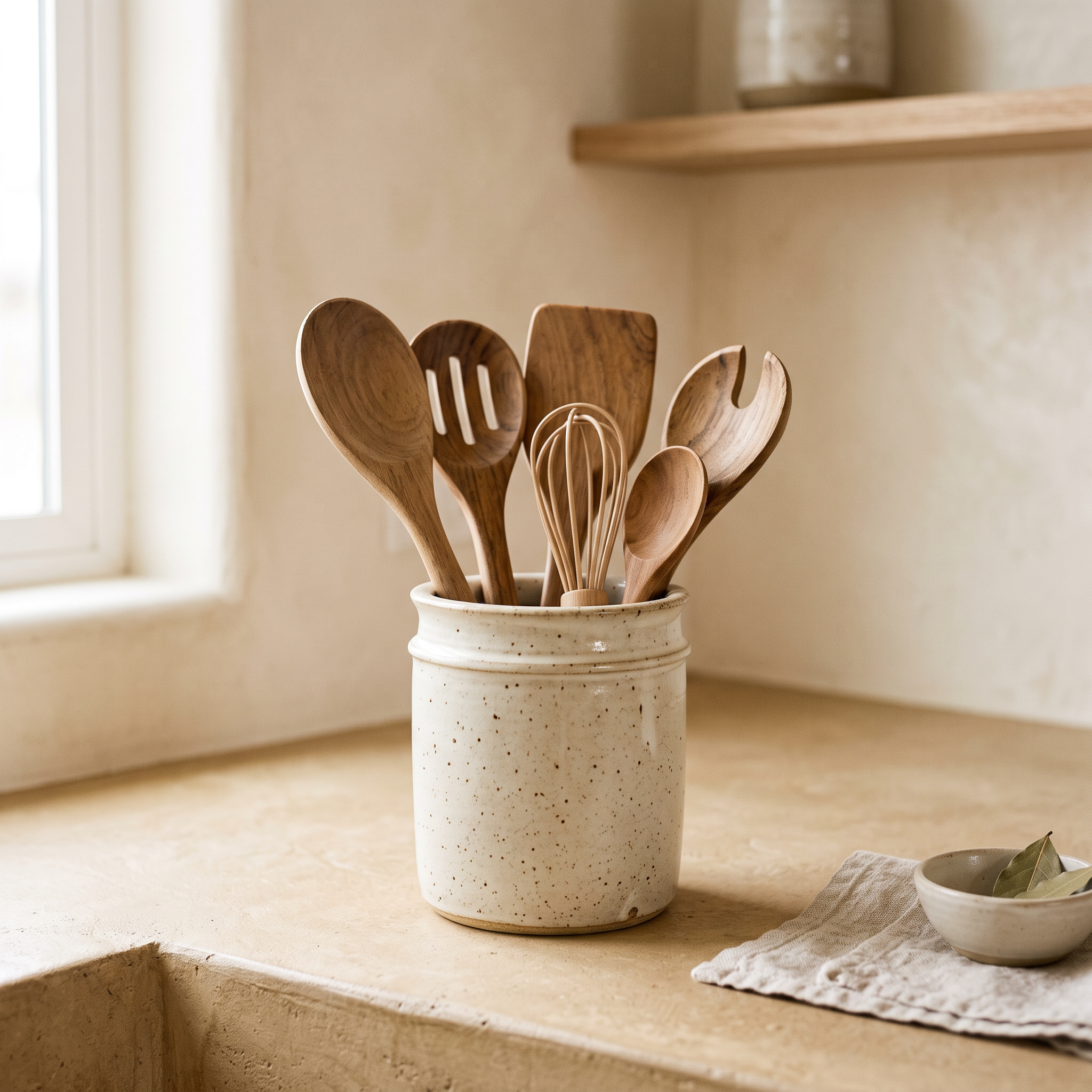 Hearth Ceramic Utensil Crock