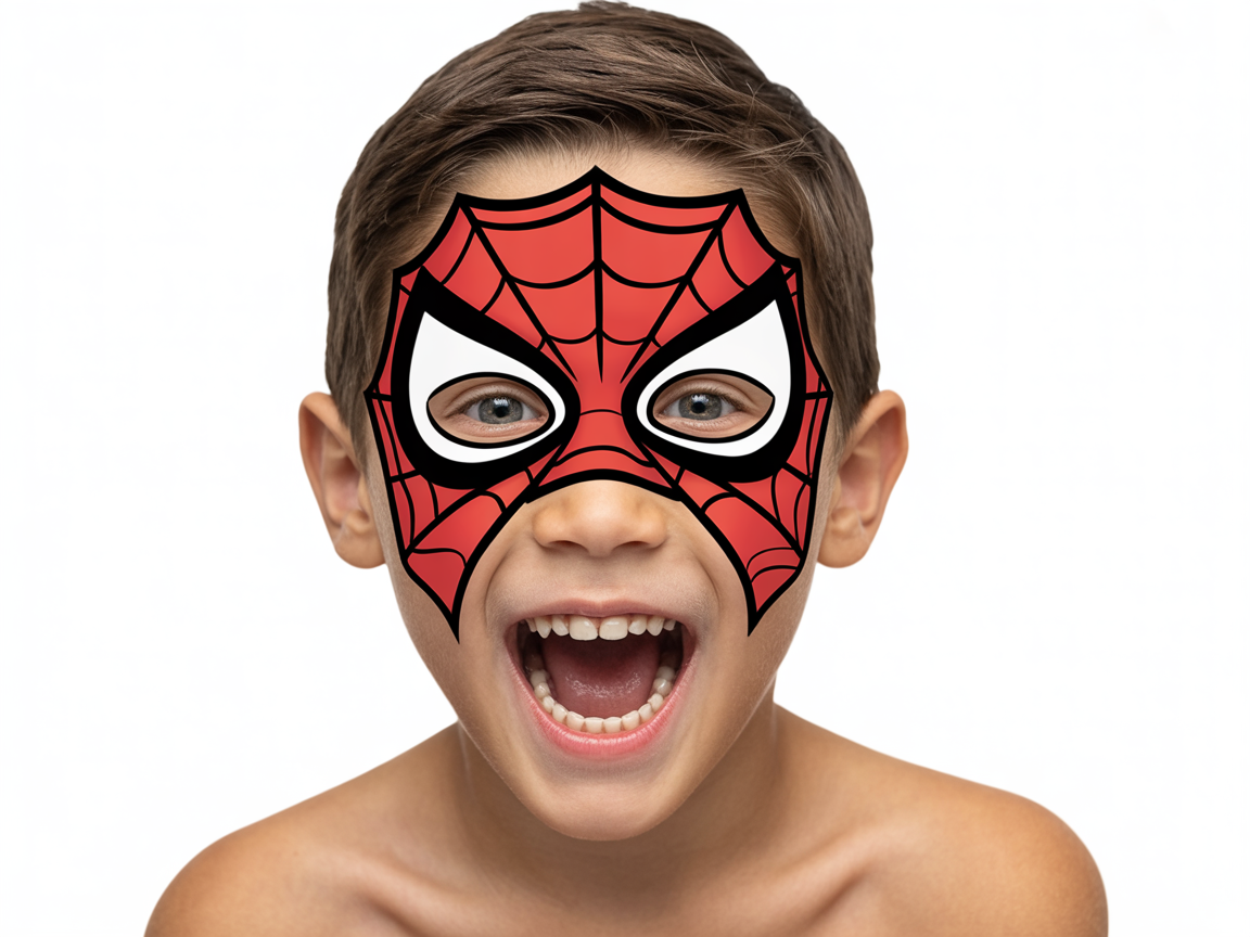 Face paint superhero