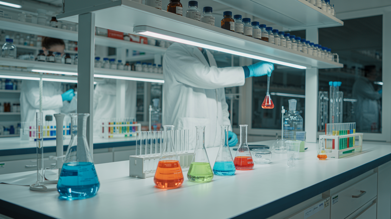 Chemical laboratory with quality control - Radiant Chemicals
