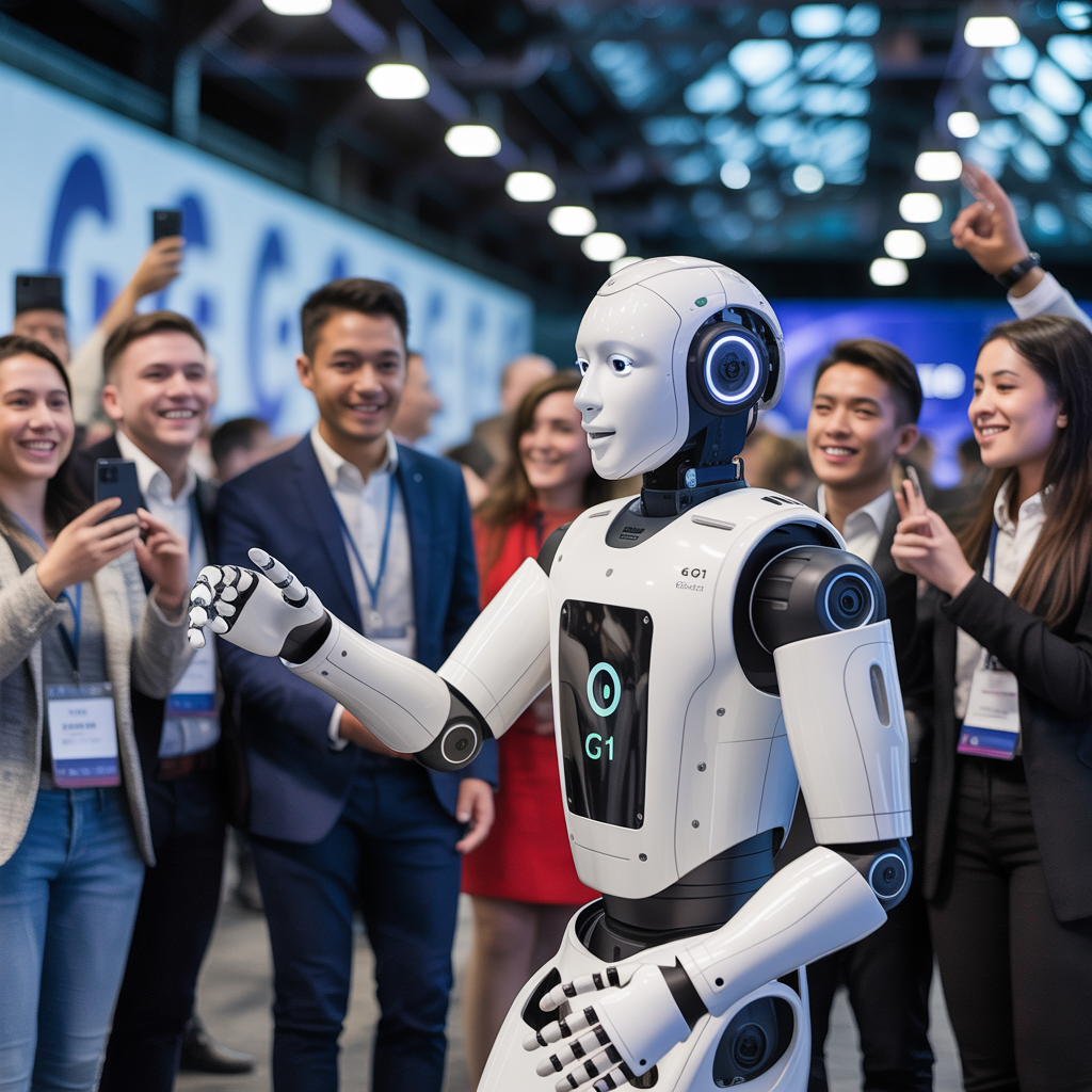 Unitree G1 in action at event