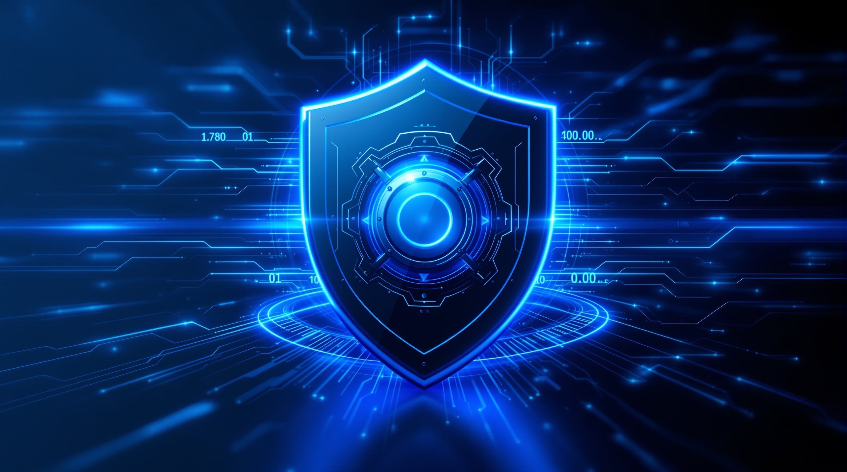 Advanced digital security shield with encryption technology