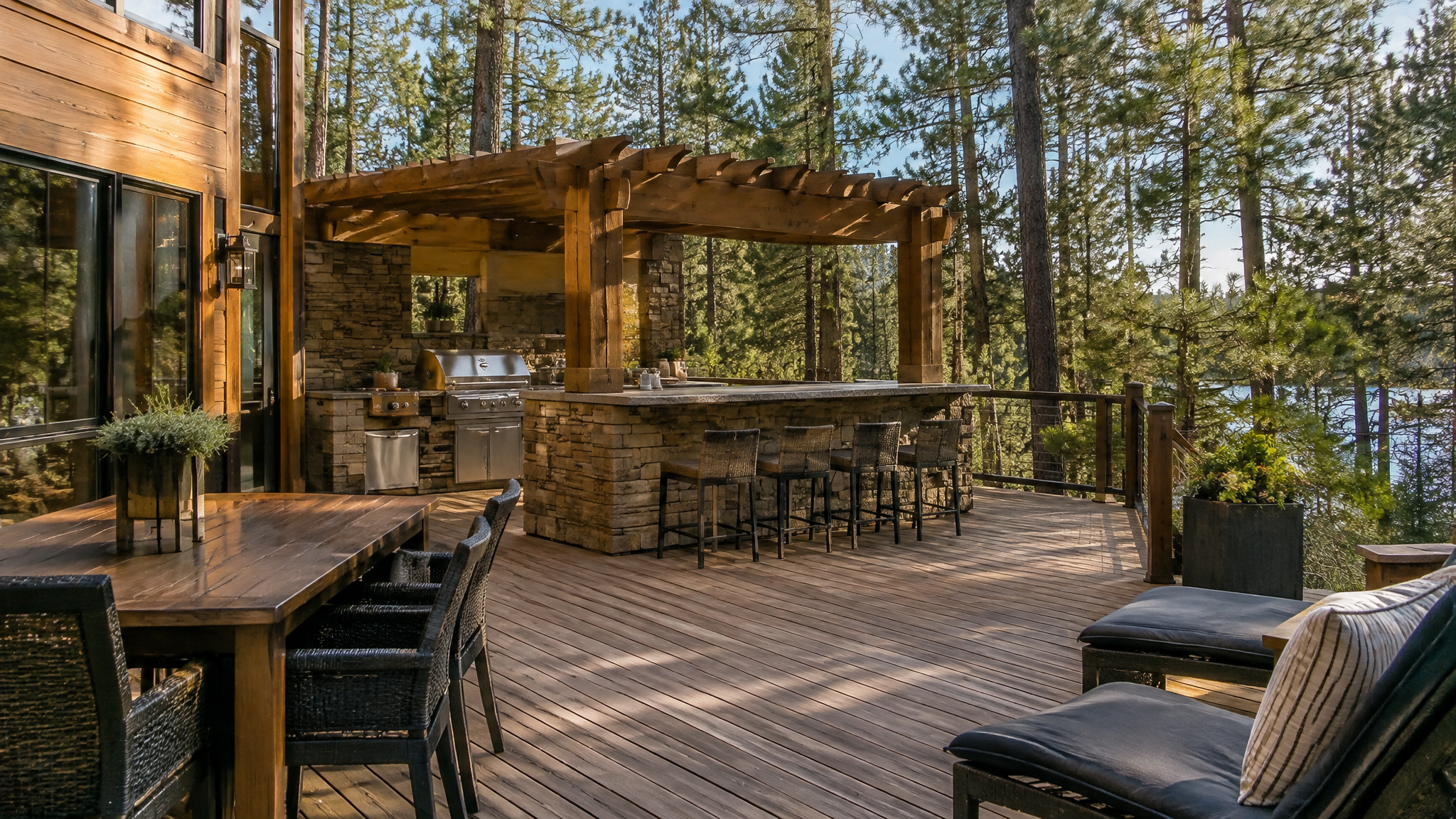 Completed deck project in Muskoka 2