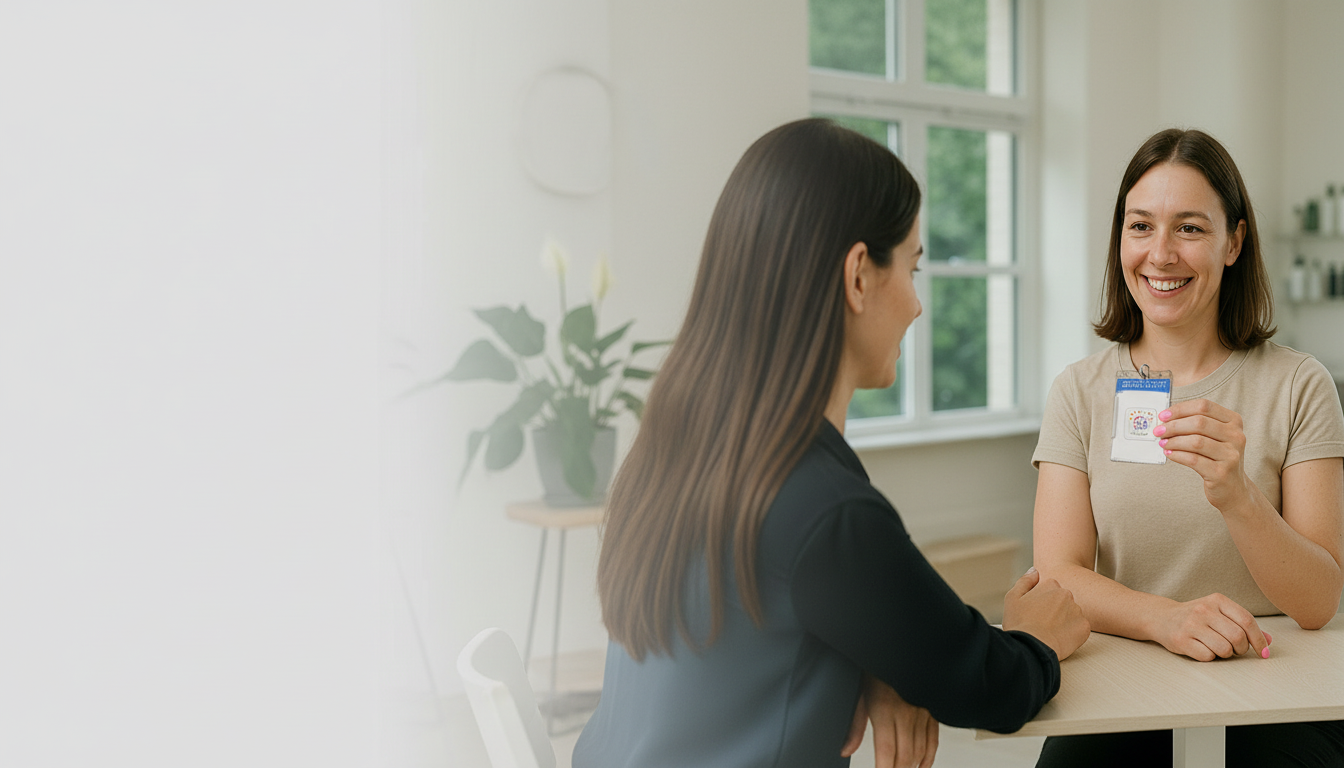 Plumber using TapJetPro Google Review NFC Stand with QR Code