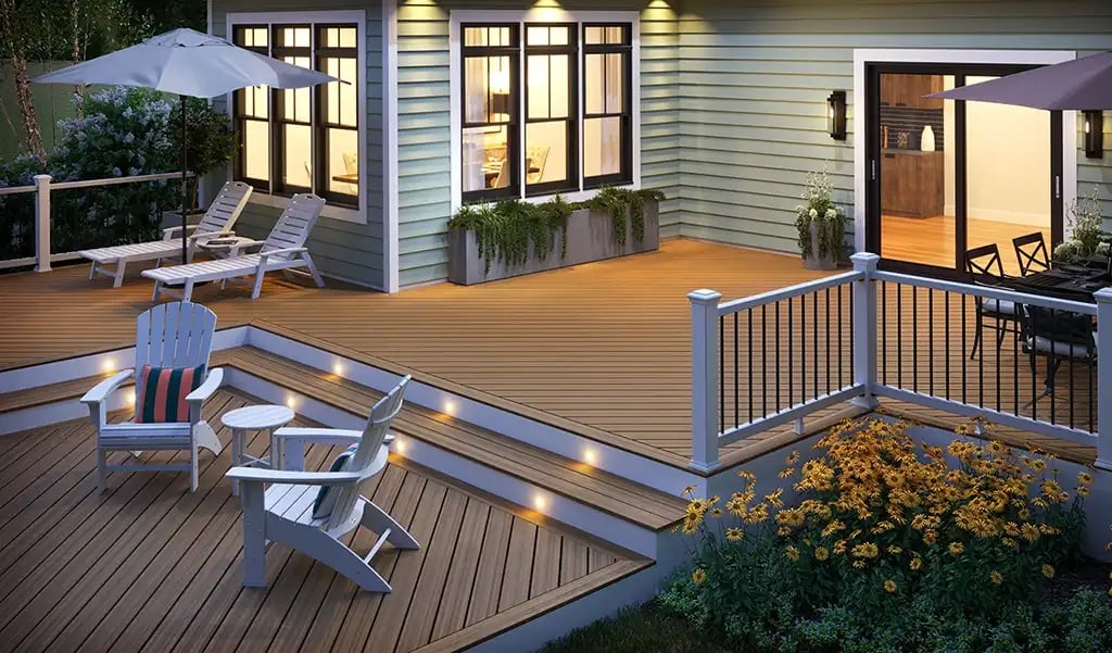 Composite Deck with Pergola