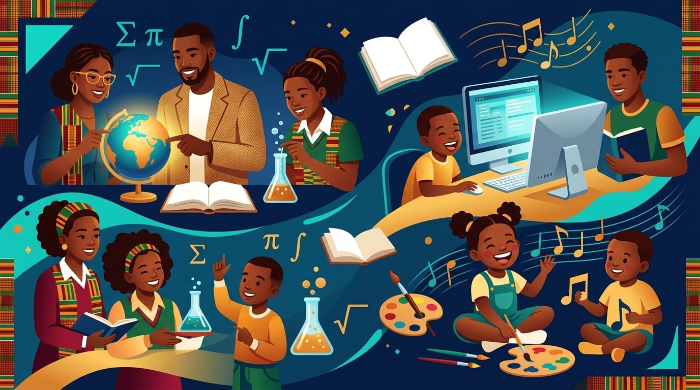 Students exploring free online courses across many subjects