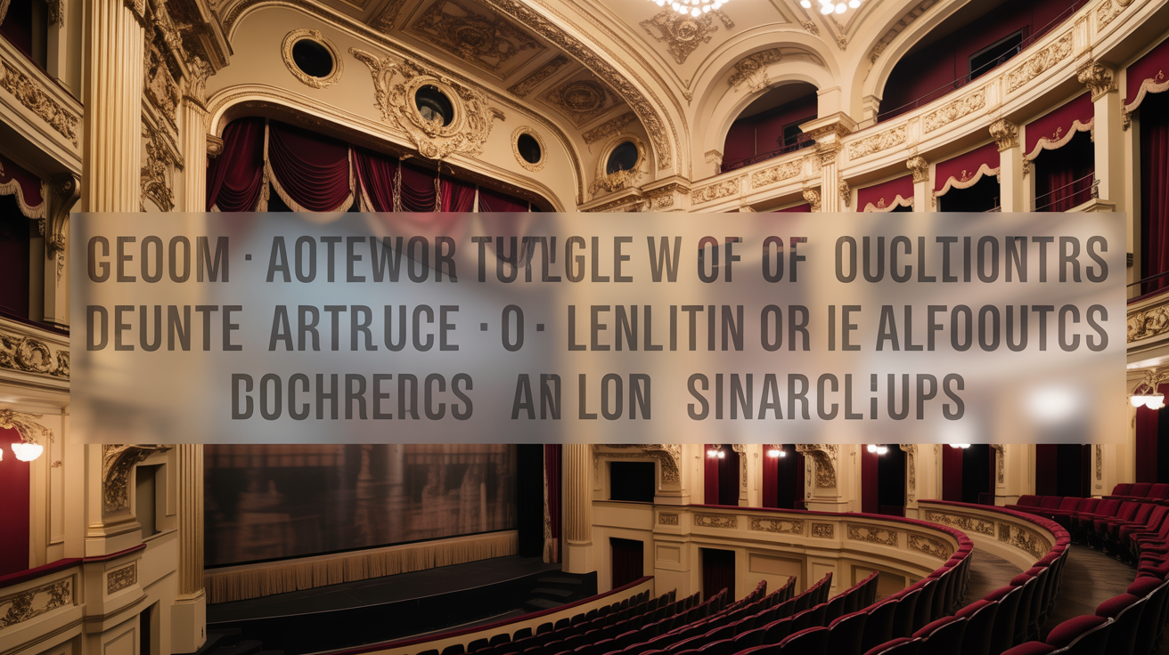 Elegant theatre interior