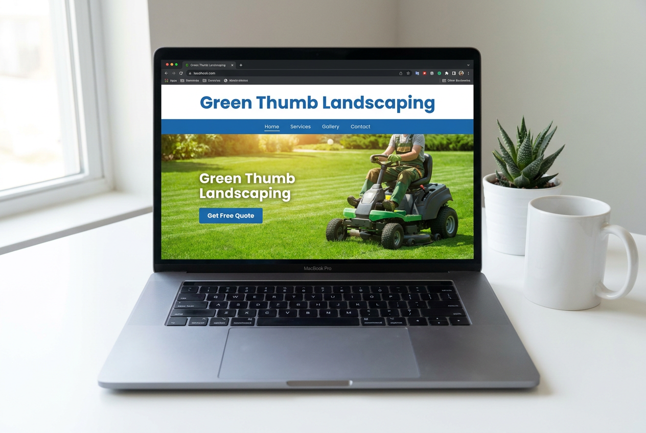 Green Thumb Landscaping website preview