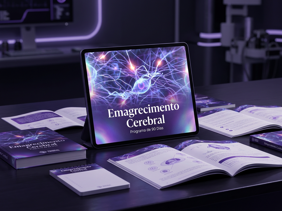 Mockup do programa Emagrecimento Cerebral - Programa de 90 Dias