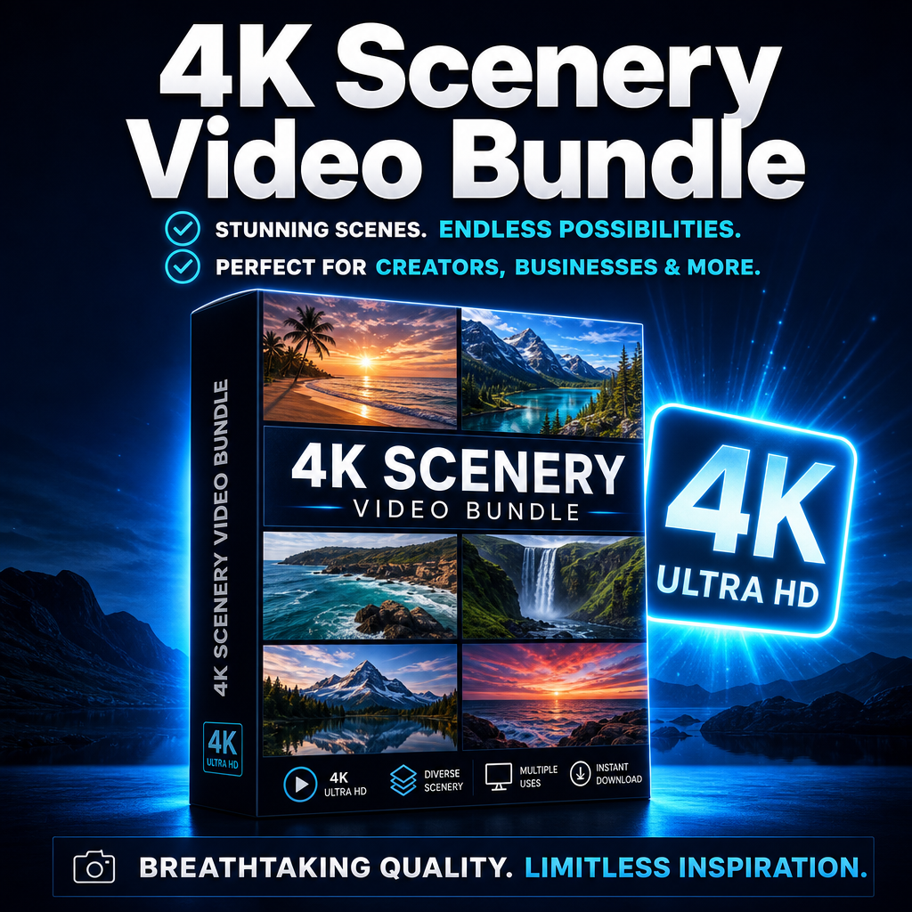 4K Scenery Video Bundle - Nature Reels