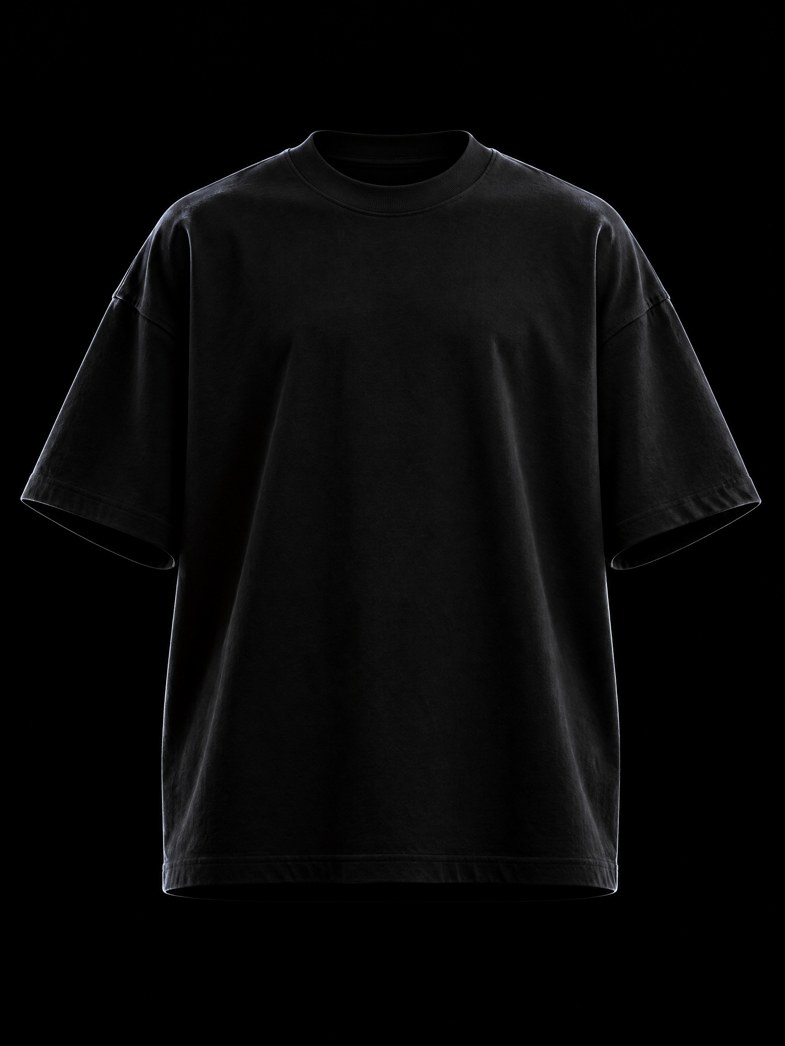 OVERSIZED TEE — BLACK