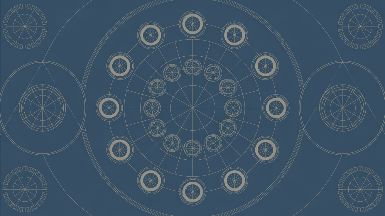Sacred geometric patterns representing Peace Protocols