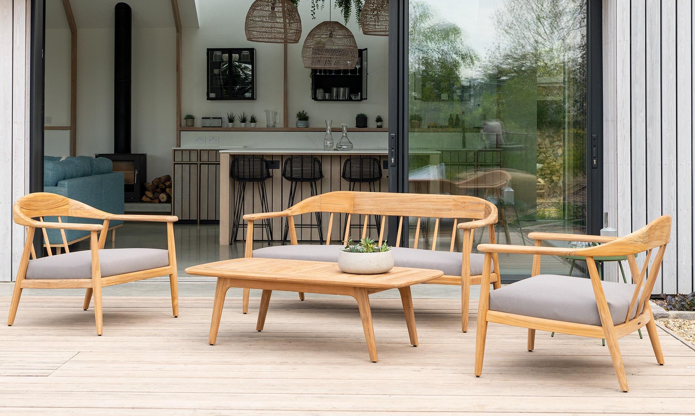 Outdoor living space with premium patio
