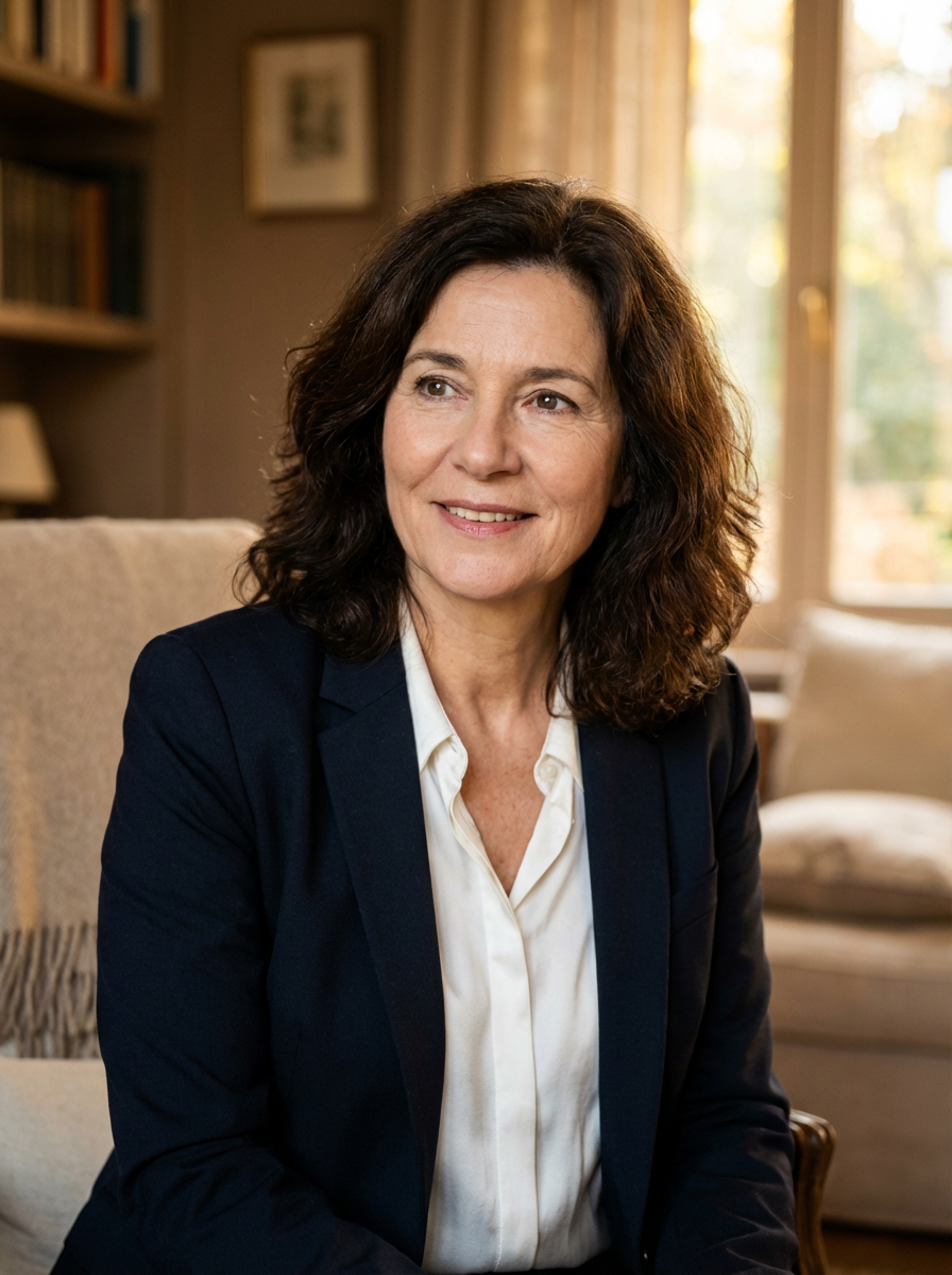 Porträt von Katharina Schenk, freie Trauerrednerin