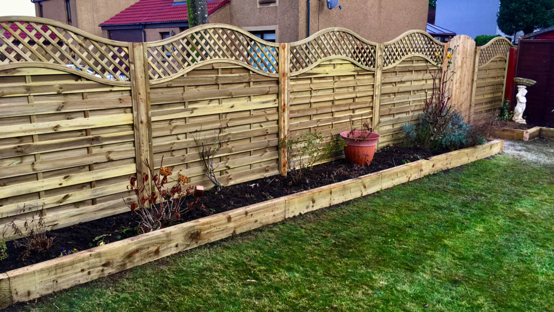 Beautiful garden fencing