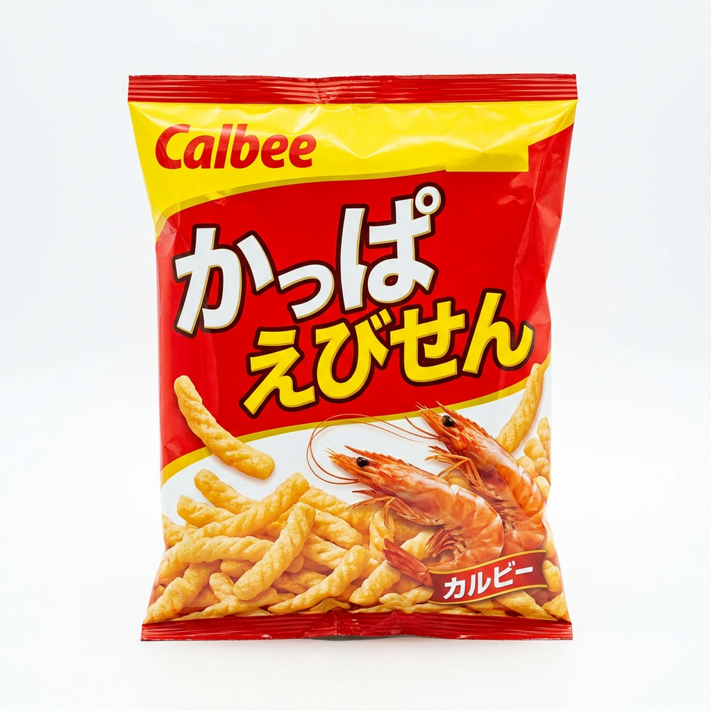 Calbee Shrimp Chips - Light, crispy, and packed with shrimp flavor. A beloved savory snack from Japan!