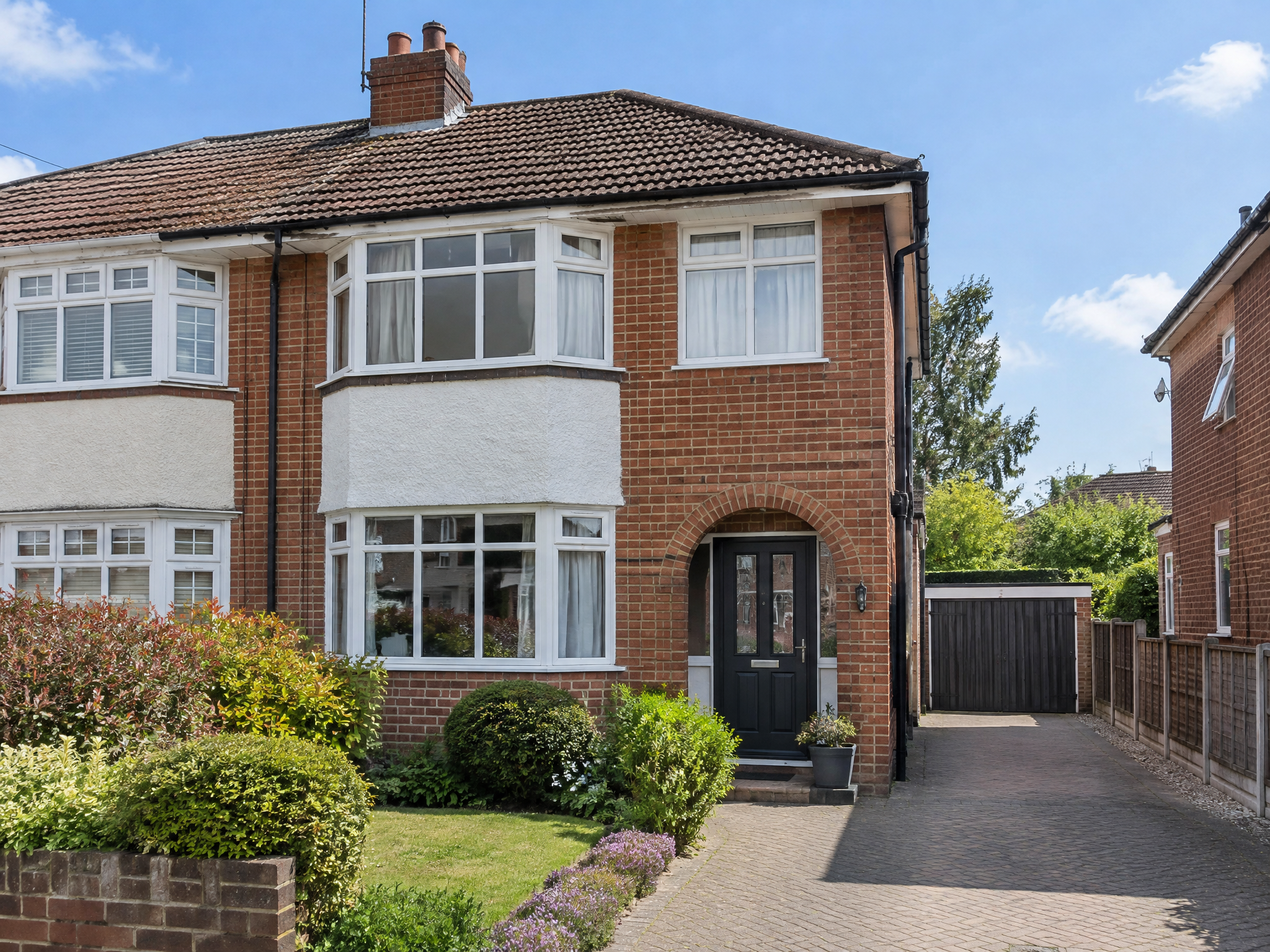 UK suburban house exterior