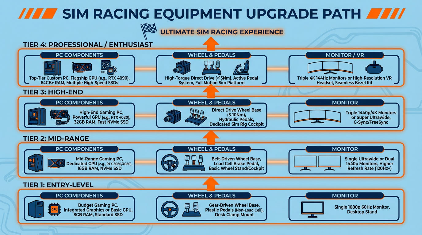 Sim Racing Upgrade Path 2026: The Order That Actually Works
