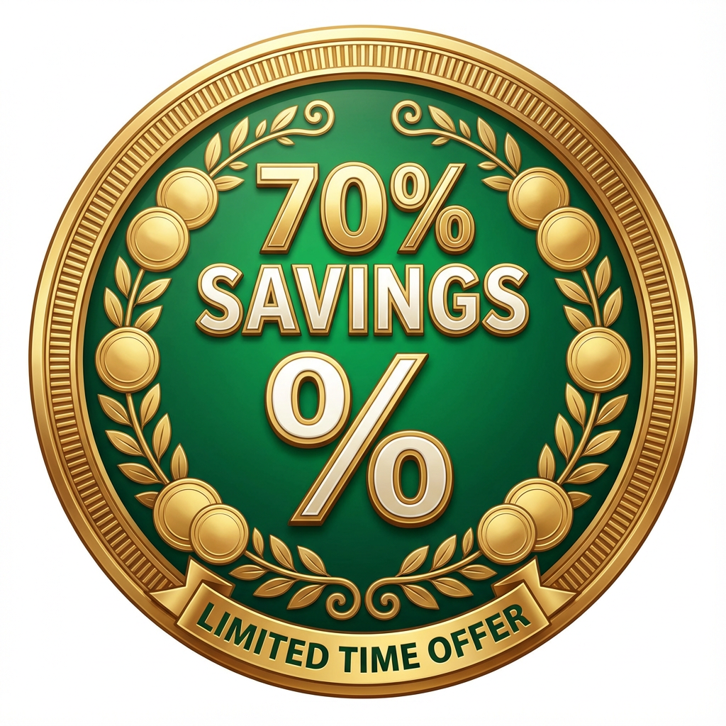 70% Savings