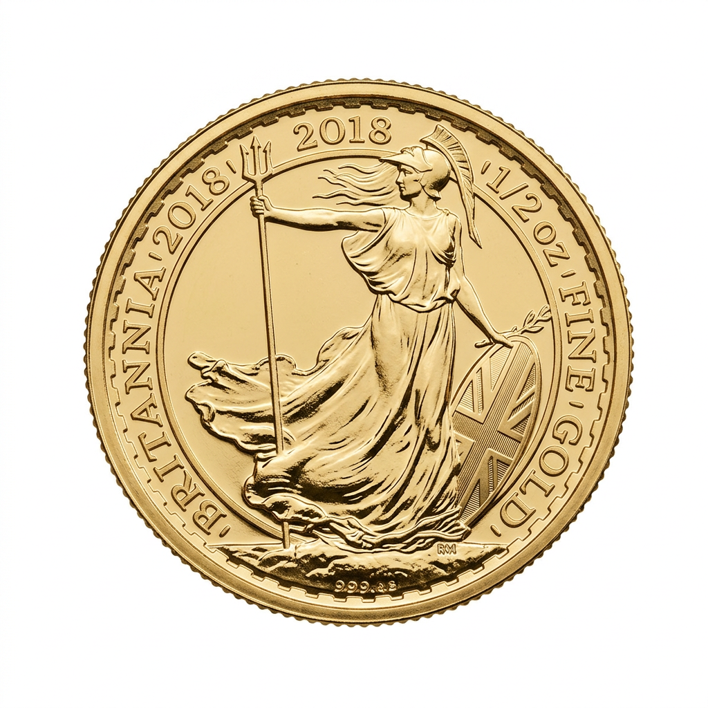 Royal Mint 1/2 oz Britannia 2018 Gold Coin