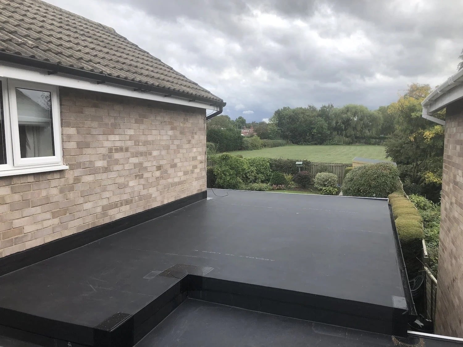UK flat roof on extension