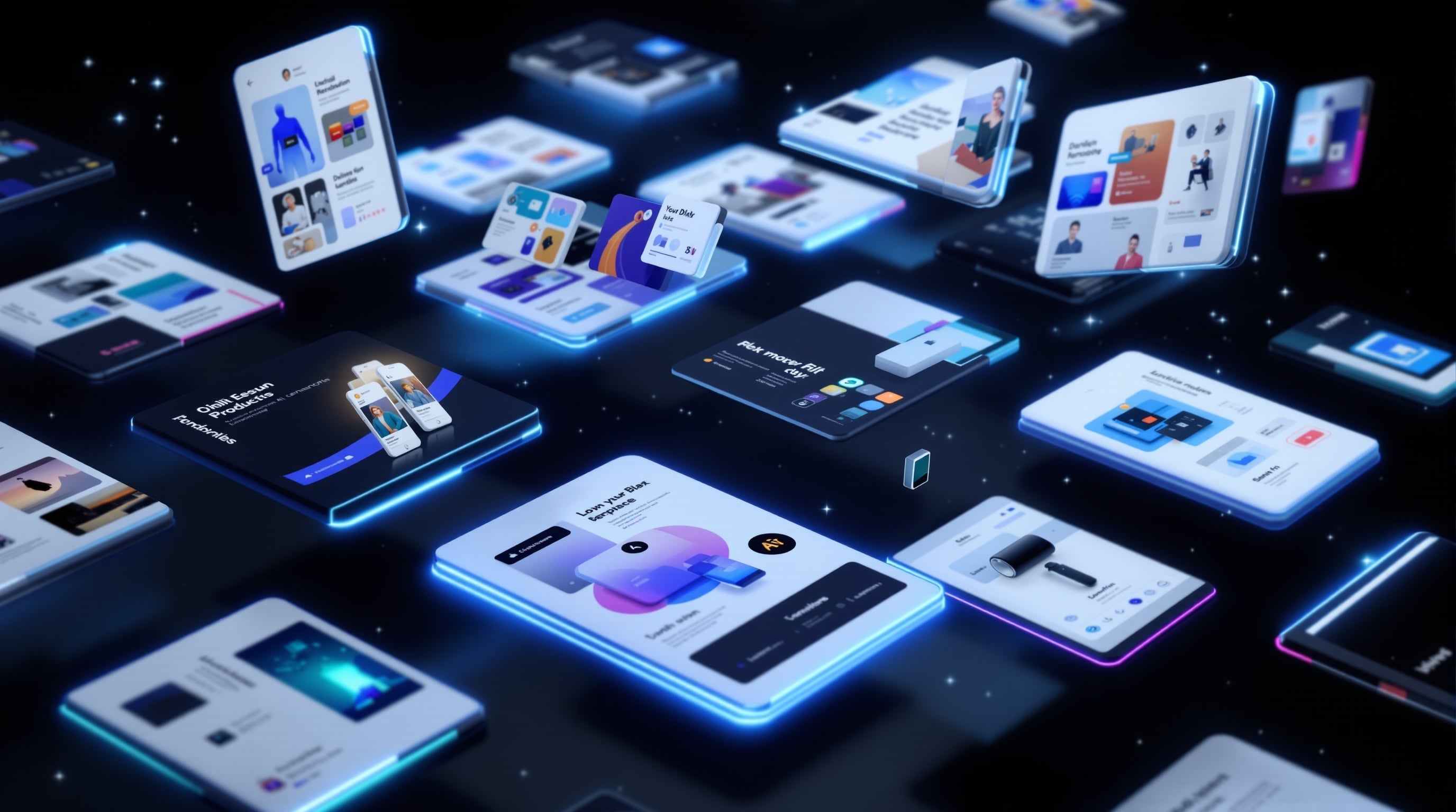 LumenAI digital products showcase