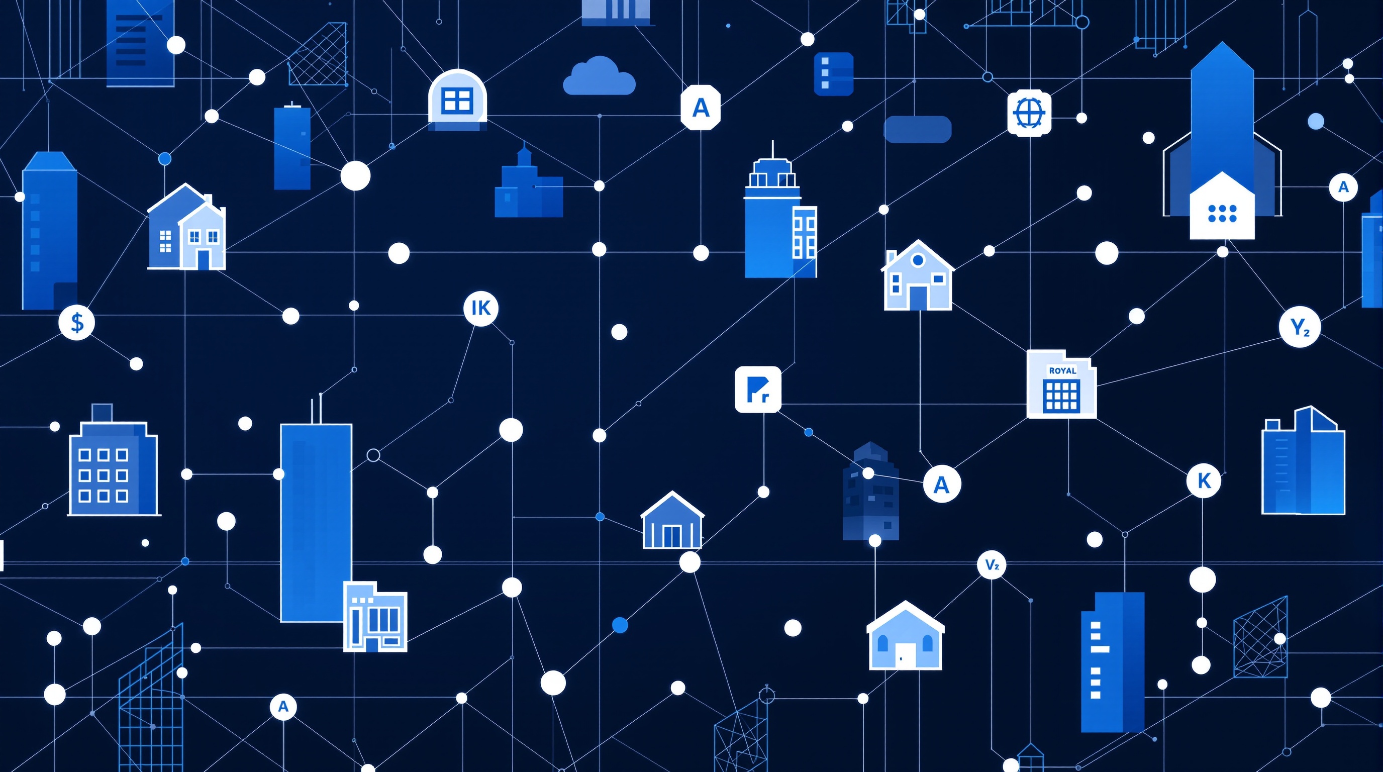 Abstract pattern representing Property Management operations