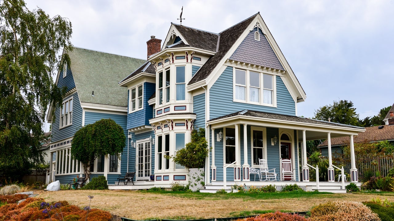Victorian-style home with classic roof installation