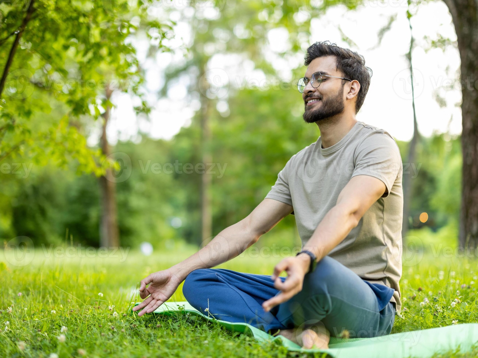 Person meditating in nature representing mental clarity and focus benefits