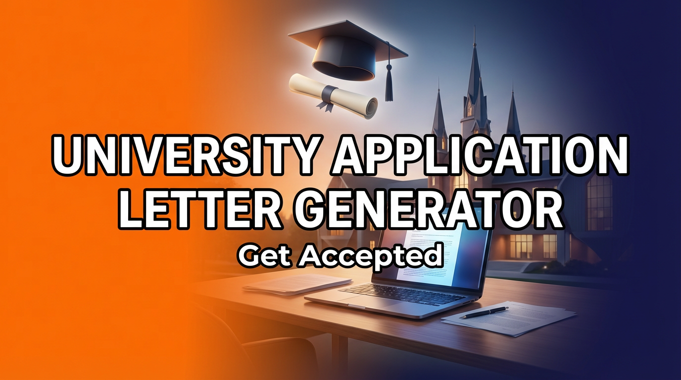 University Application Letter Generator