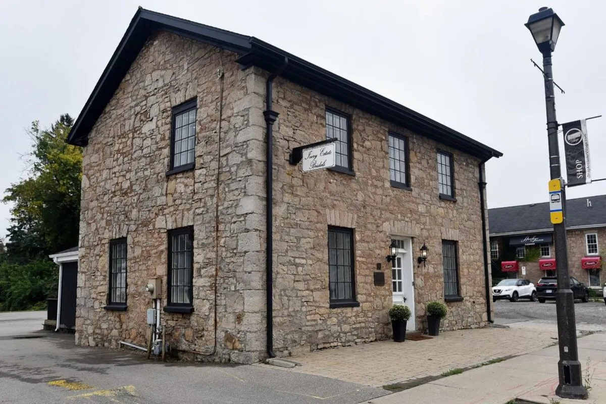 Historic heritage building in Ancaster Village along Wilson St. W