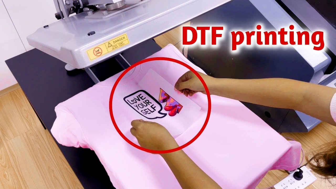 Proceso de estampado DTF