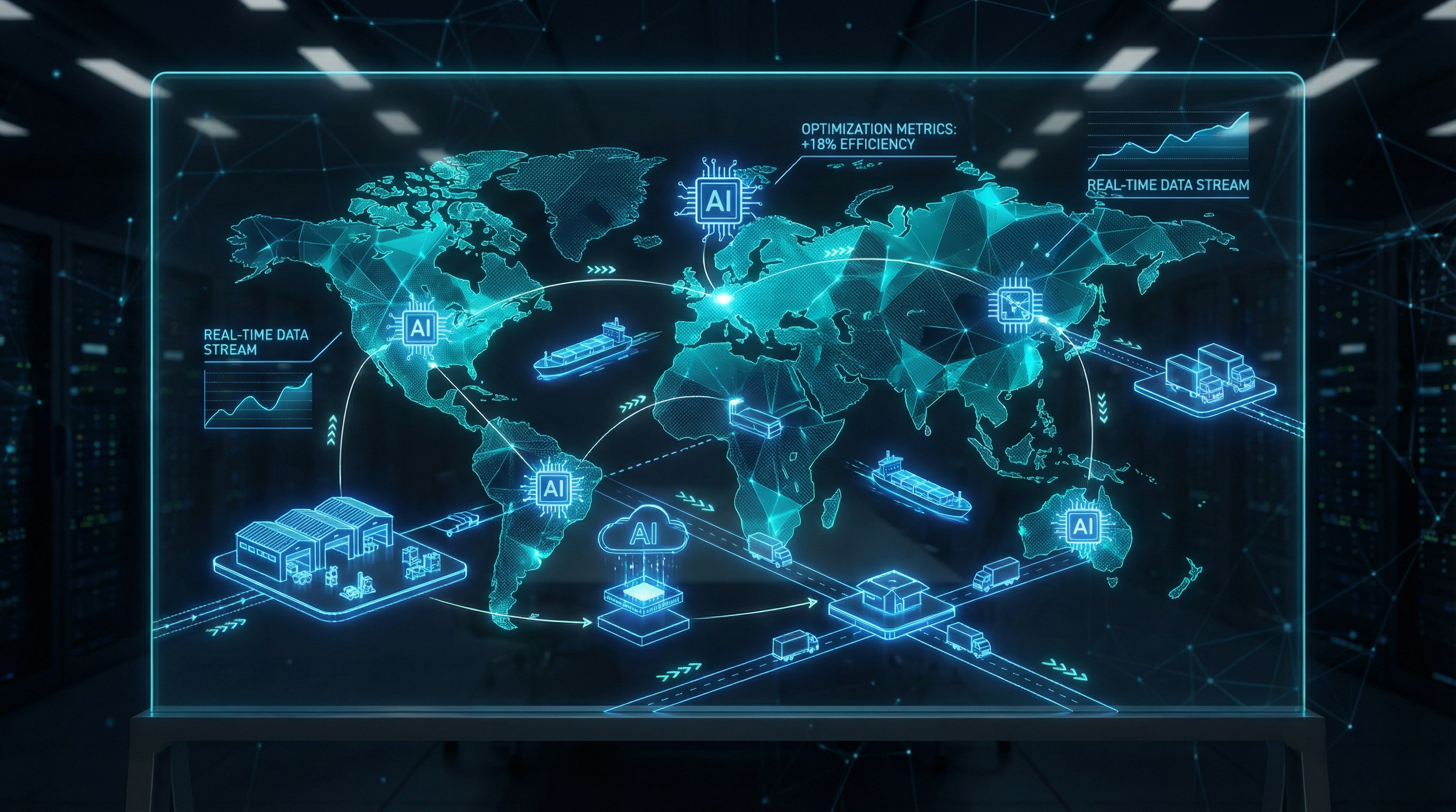 Cadena de Suministro Inteligente: Optimización con IA en Tiempo Real