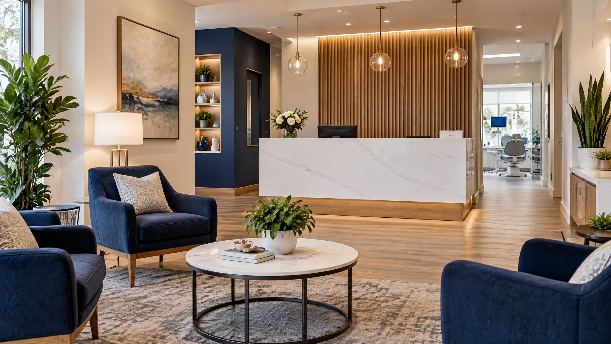 West Palm Beach Emergency Dentist clinic reception area
