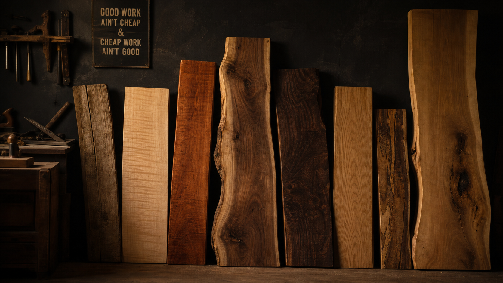 Close-up of wood grain texture showing natural beauty