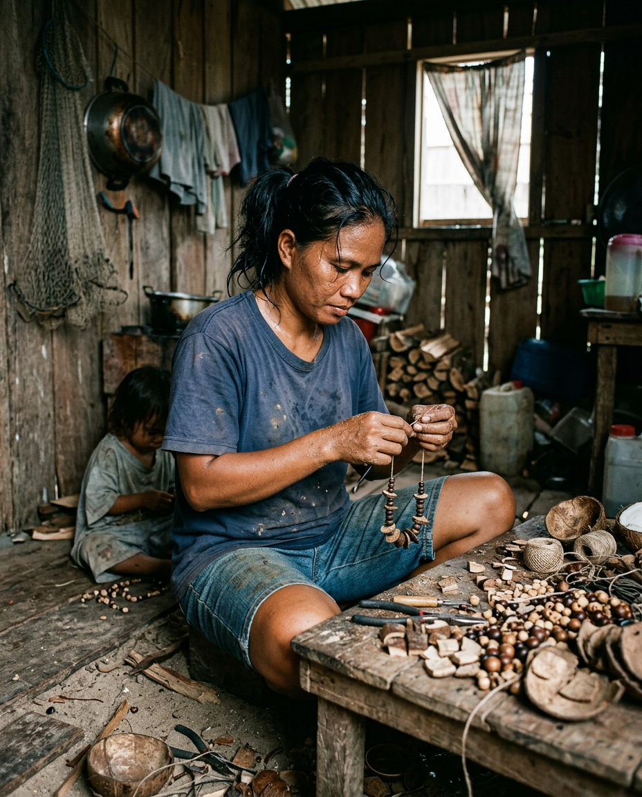 Maricel Santos in her Palawan coastal workshop