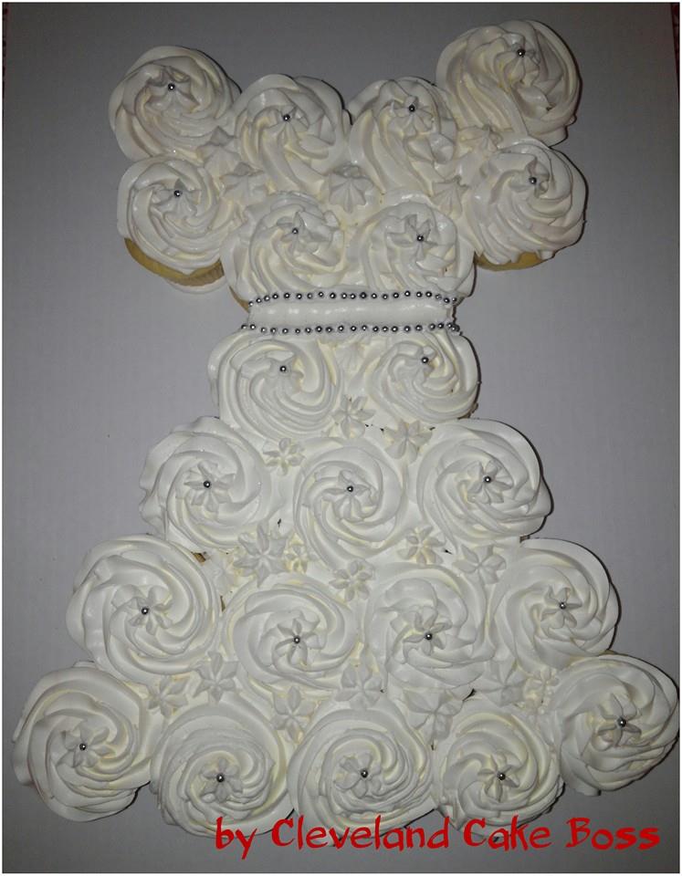 Fancy Dress Cupcake Cake