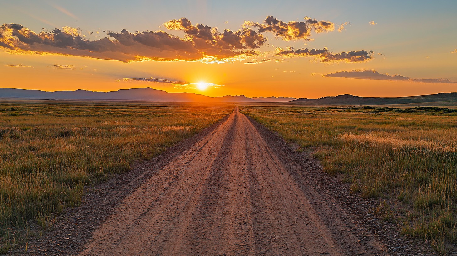 Desert sunset over the Antelope Valley
