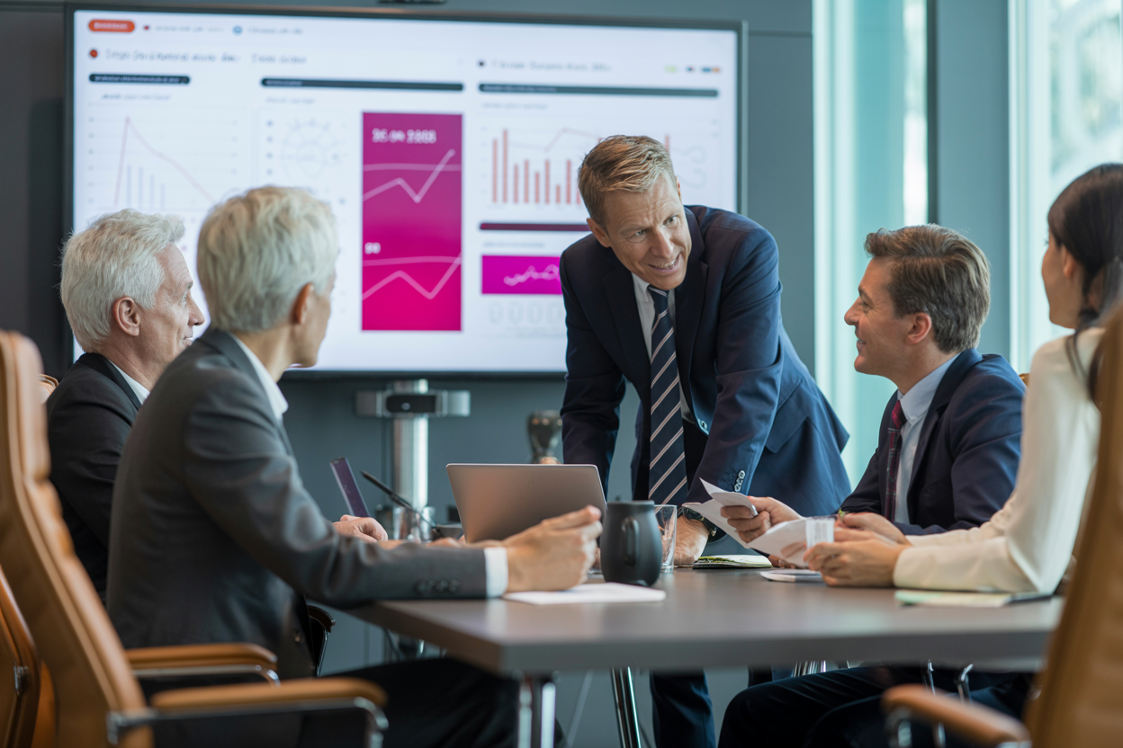 Business strategy meeting