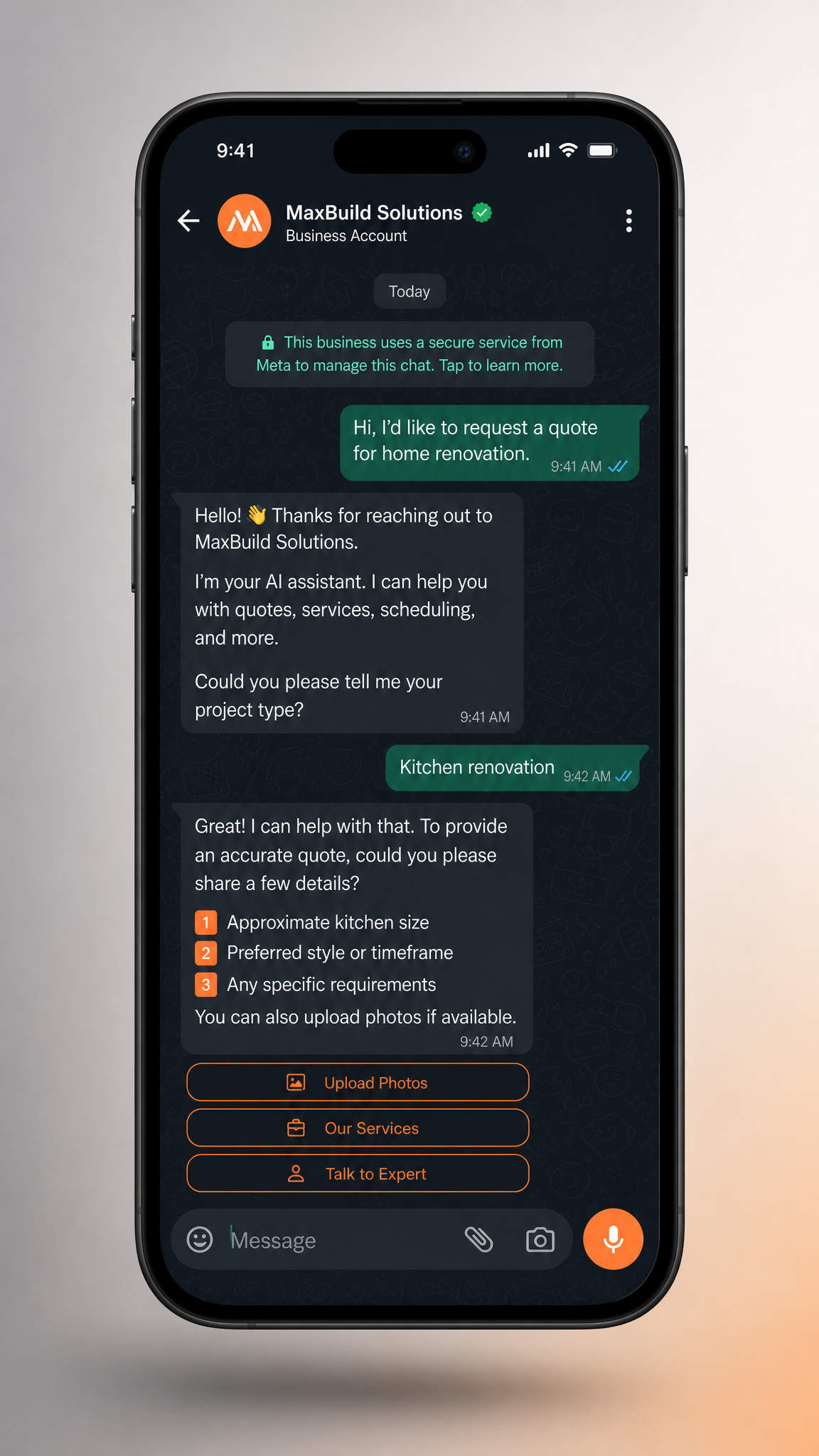 Chat WhatsApp automatizado