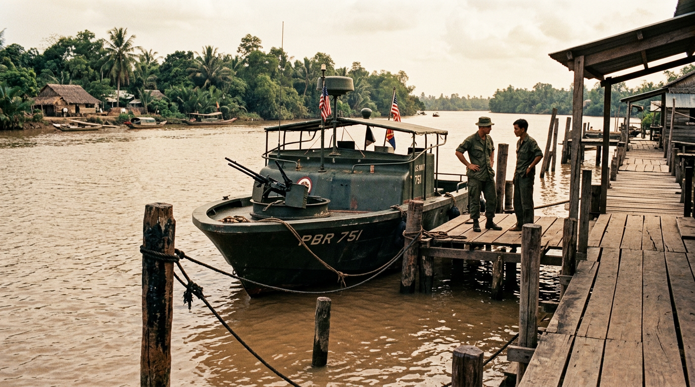 Your ship docked to shore or a pier